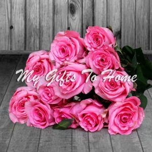 Imported Pink Roses Bunch